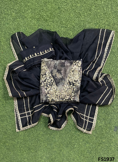 FS1937 | Organza | Suit | Wedding | Party Wear | Ring Ceremony | Festival Suit | Allover suit