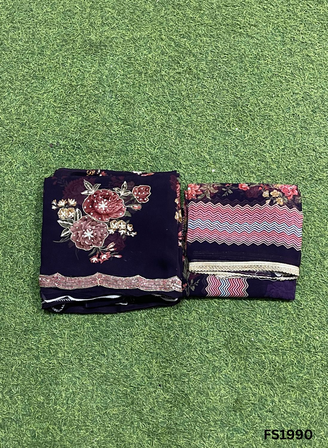 FS1990 | Peacock | Organza | Suit | Wedding | Party Wear | Ring Ceremony | Festival Suit | Allover suit