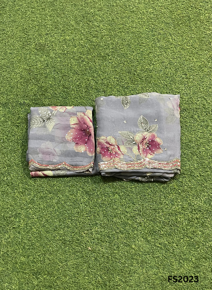 FS2023 | Peacock | Organza | Suit | Wedding | Party Wear | Ring Ceremony | Festival Suit | Allover suit