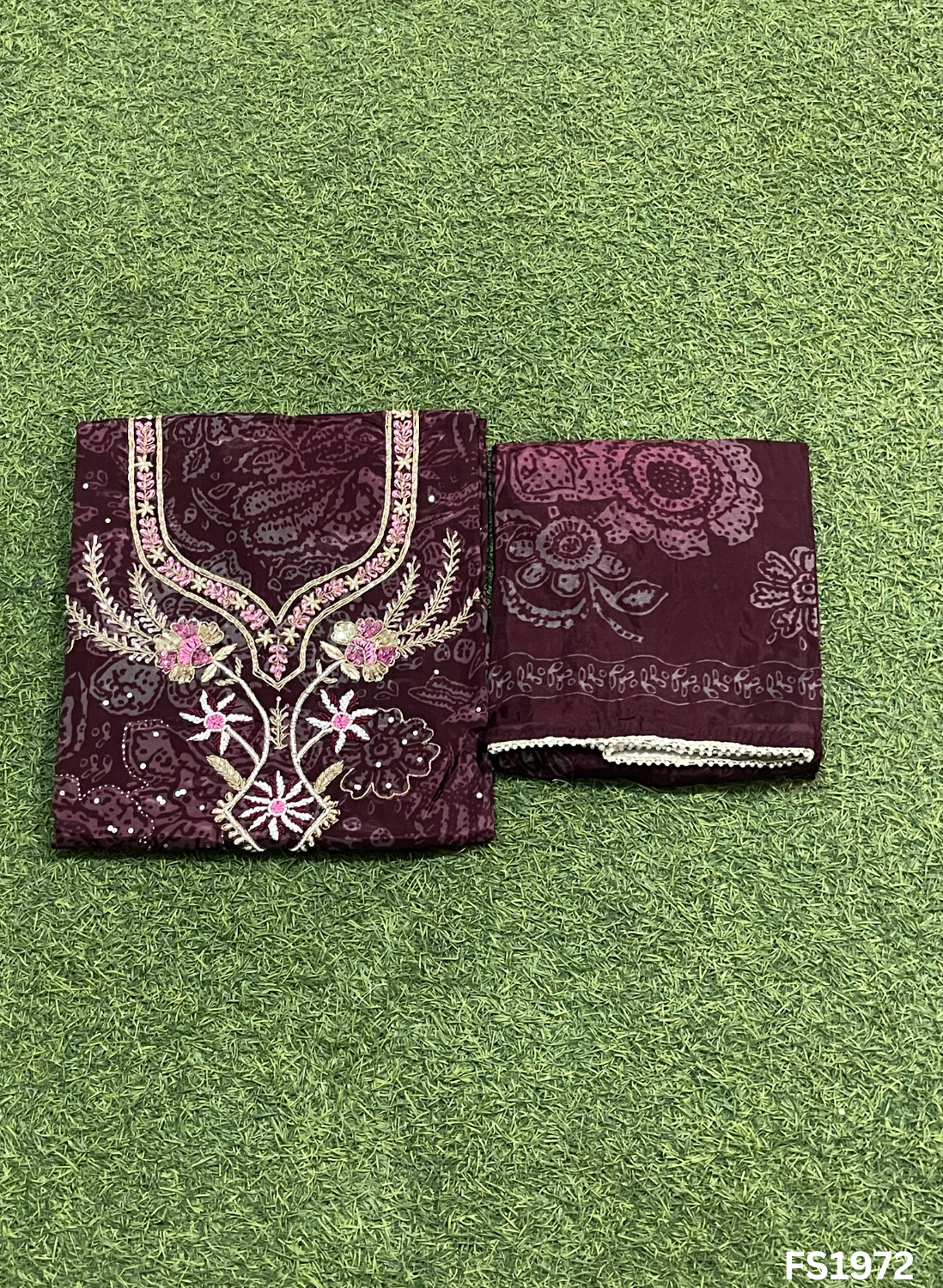 FS1972 | Organza | Suit | Wedding | Party Wear | Ring Ceremony | Festival Suit | Allover suit