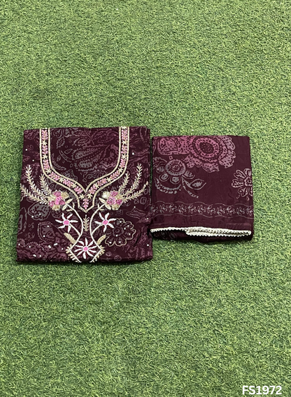 FS1972 | Organza | Suit | Wedding | Party Wear | Ring Ceremony | Festival Suit | Allover suit