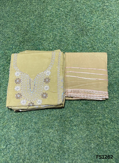 FS1262 | Onion | Organza | Suit | Wedding | Party Wear | Ring Ceremony | Festival Suit | Allover suit