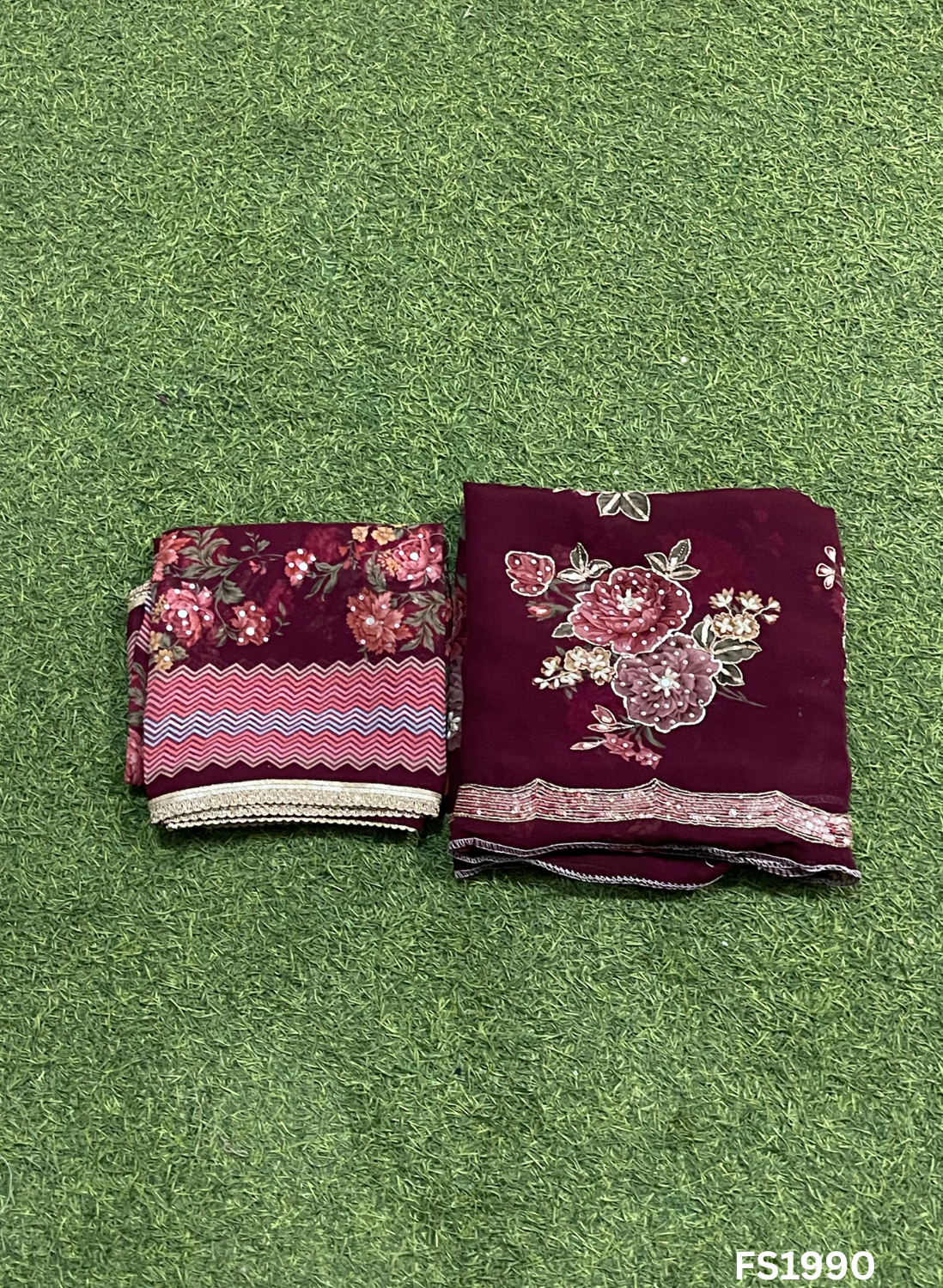 FS1990 | Peacock | Organza | Suit | Wedding | Party Wear | Ring Ceremony | Festival Suit | Allover suit