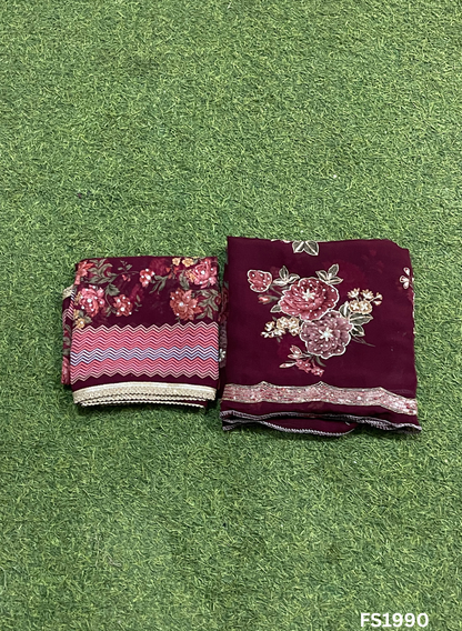 FS1990 | Peacock | Organza | Suit | Wedding | Party Wear | Ring Ceremony | Festival Suit | Allover suit