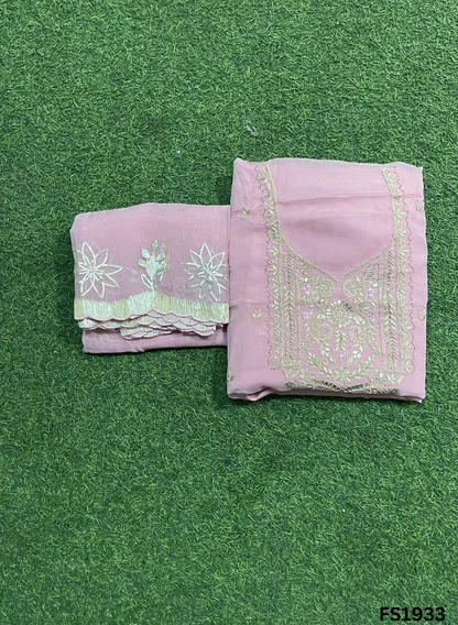 FS1933 | Off-White  Organza | Suit | Wedding | Party Wear | Ring Ceremony | Festival Suit | Allover suit