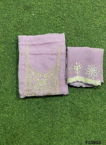 FS1933 | Off-White  Organza | Suit | Wedding | Party Wear | Ring Ceremony | Festival Suit | Allover suit