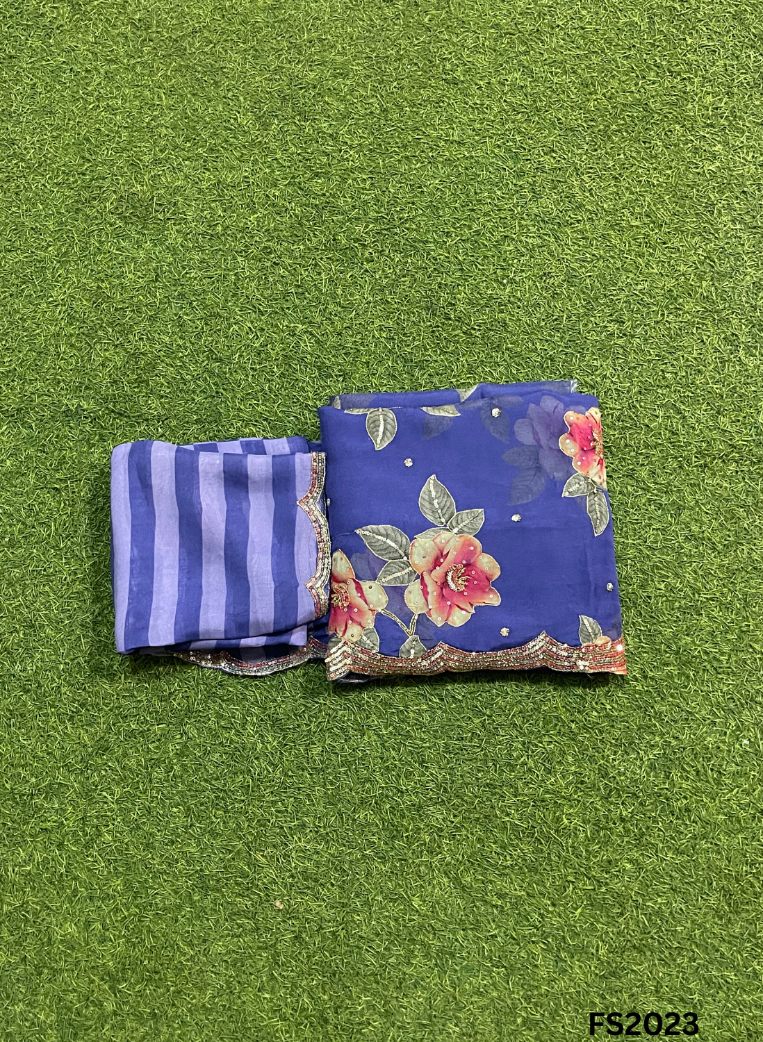 FS2023 | Peacock | Organza | Suit | Wedding | Party Wear | Ring Ceremony | Festival Suit | Allover suit