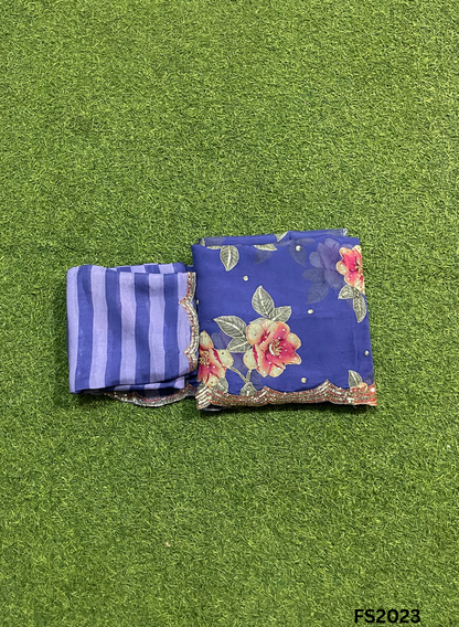 FS2023 | Peacock | Organza | Suit | Wedding | Party Wear | Ring Ceremony | Festival Suit | Allover suit