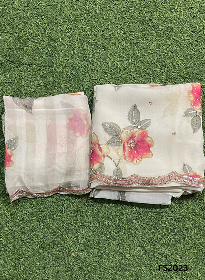 FS2023 | Peacock | Organza | Suit | Wedding | Party Wear | Ring Ceremony | Festival Suit | Allover suit