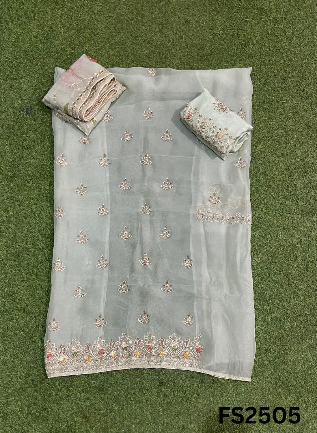 FS2505 |  Pista | Pure Organza | Suit | Wedding | Party Wear | Ring Ceremony | Festival Suit | Allover suit
