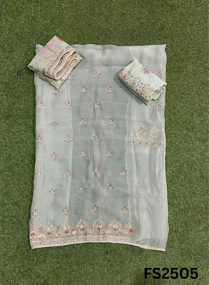 FS2505 |  Pista | Pure Organza | Suit | Wedding | Party Wear | Ring Ceremony | Festival Suit | Allover suit