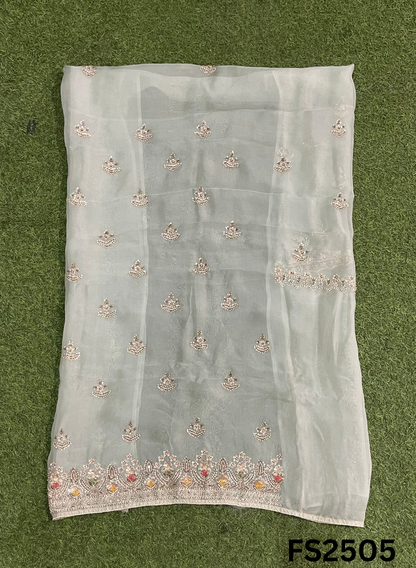 FS2505 |  Pista | Pure Organza | Suit | Wedding | Party Wear | Ring Ceremony | Festival Suit | Allover suit