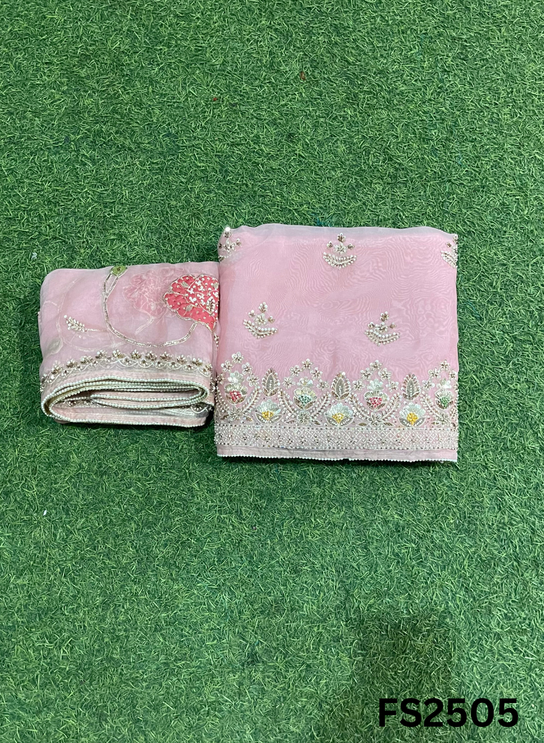 FS2505 |  Pista | Pure Organza | Suit | Wedding | Party Wear | Ring Ceremony | Festival Suit | Allover suit