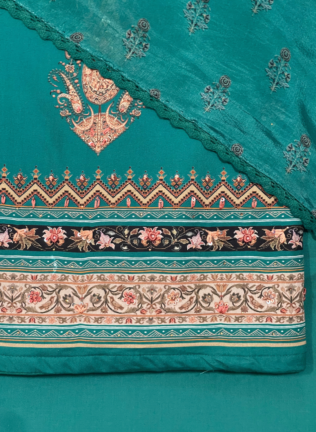 Peacock Pashmina Suite | Pashmina  | Party Wear | Casual Wear | Winter Wear| Festival