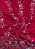FS1378 | Red | Luxurious|  Embroidered |  Phulkari | 2.5 Meter of Elegance