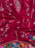 FS1389 | Red | Luxurious|  Embroidered |  Phulkari | 2.5 Meter of Elegance