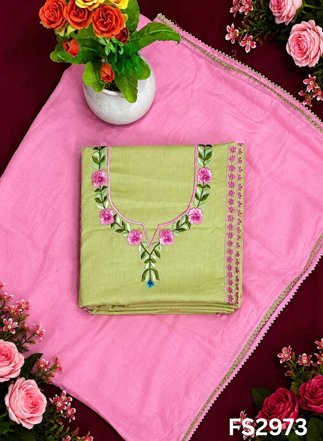 FS2973 | Pure Cotton Suit | Casual wear | Summer Suits | Regular wear