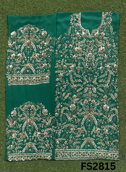 FS2815 |  Pure Crepe Suit | Bridal Suit | Party Wear | Wedding | Festival | Celebrity | Ring Ceremony