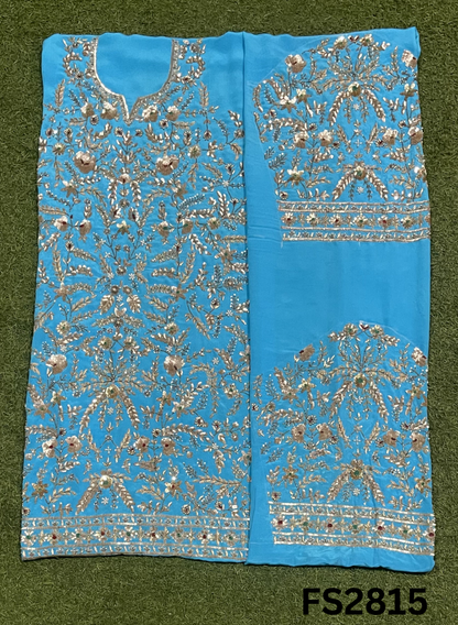 FS2815 |  Pure Crepe Suit | Bridal Suit | Party Wear | Wedding | Festival | Celebrity | Ring Ceremony
