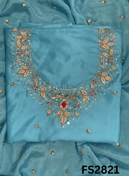 FS2821 | Pure Gevadin Silk Suit | Bridal Suit | Party Wear | Wedding | Festival | Celebrity | Ring Ceremony