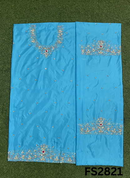 FS2821 | Pure Gevadin Silk Suit | Bridal Suit | Party Wear | Wedding | Festival | Celebrity | Ring Ceremony