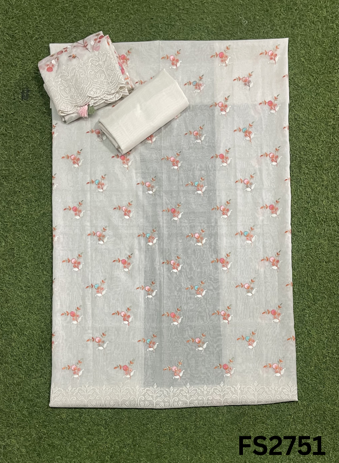 FS2751 | Pure Mal Chanderi Cotton Suit | Casual wear  | Summer Suits | Regular  wear