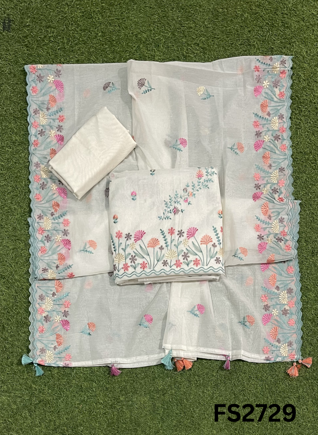 FS2729 | Pure Mal Chanderi Cotton Suit | Casual wear  | Summer Suits | Regular wear