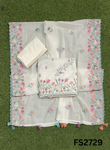 FS2729 | Pure Mal Chanderi Cotton Suit | Casual wear  | Summer Suits | Regular wear