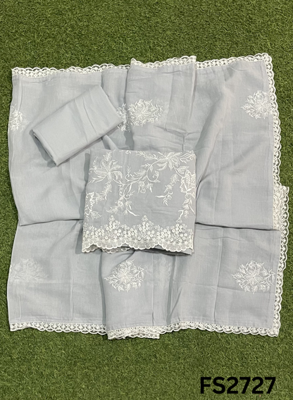 FS2727 | Pure Mal Chanderi  Cotton Suit | Casual wear  | Summer Suits | Regular  wear