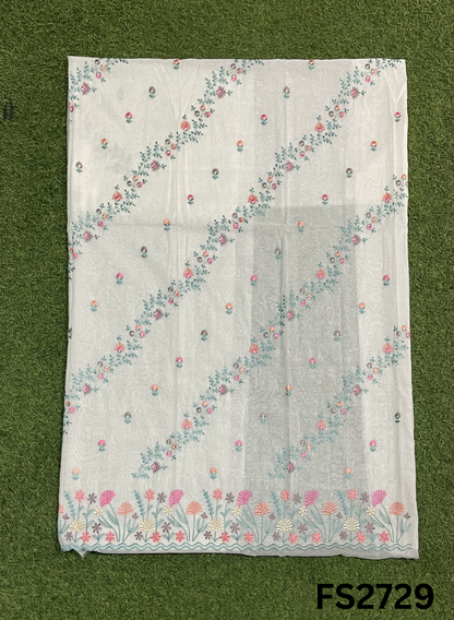 FS2729 | Pure Mal Chanderi Cotton Suit | Casual wear  | Summer Suits | Regular wear
