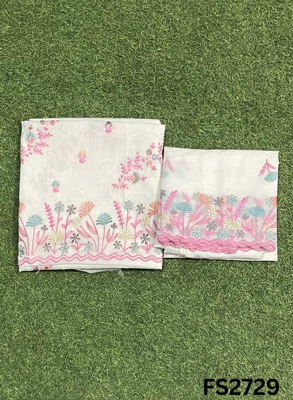 FS2729 | Pure Mal Chanderi Cotton Suit | Casual wear  | Summer Suits | Regular wear
