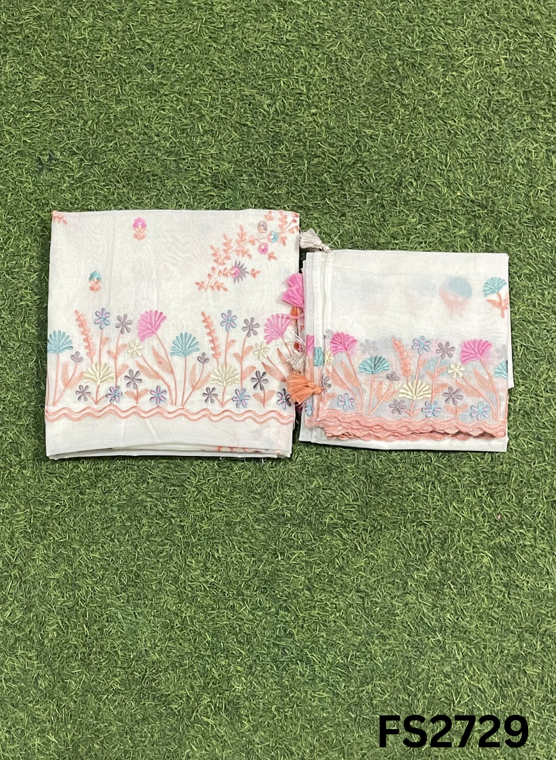 FS2729 | Pure Mal Chanderi Cotton Suit | Casual wear  | Summer Suits | Regular wear