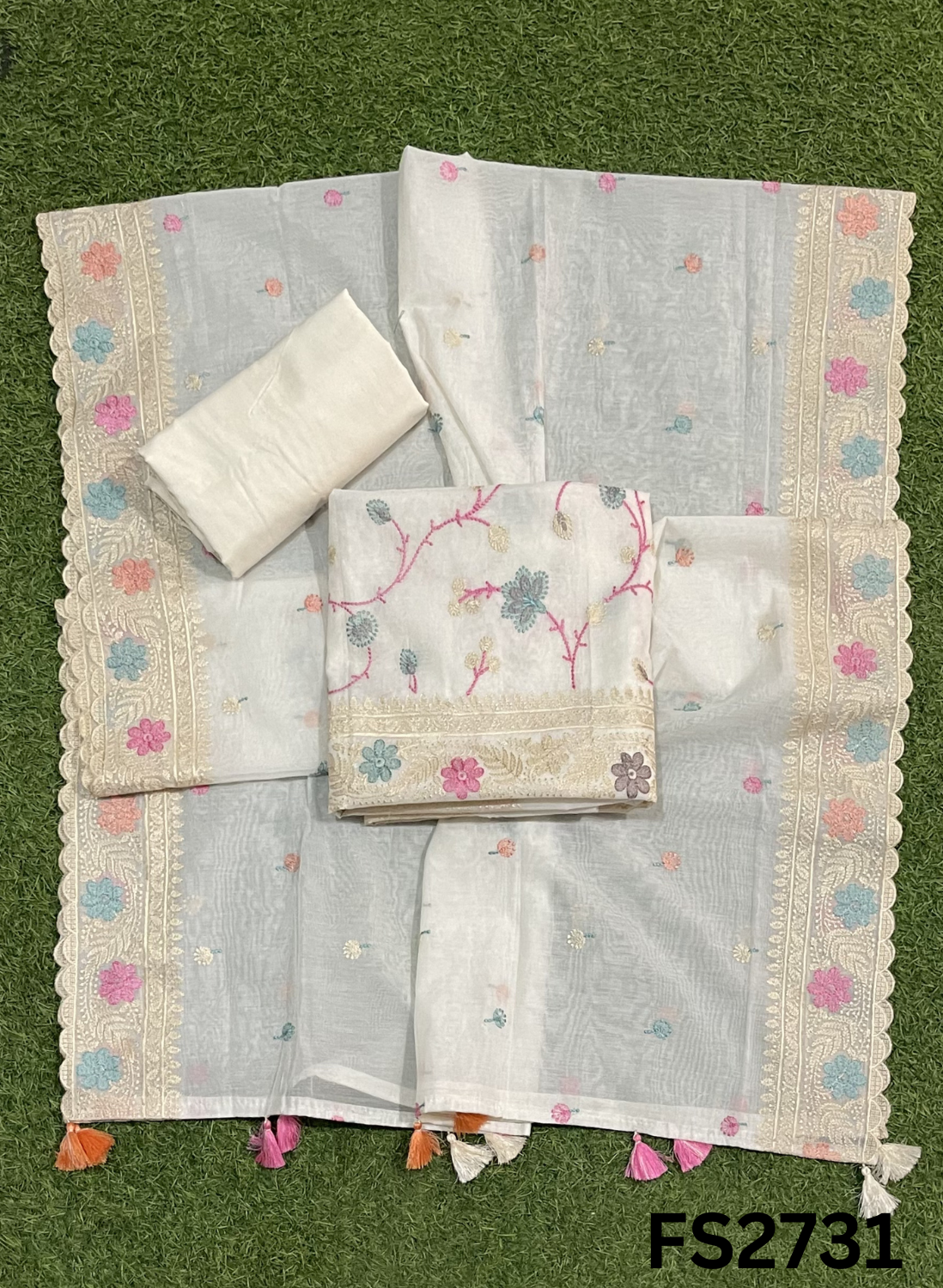 FS2731 | Pure Mal Chanderi Cotton Suit | Casual wear | Summer Suits | Regular  wear