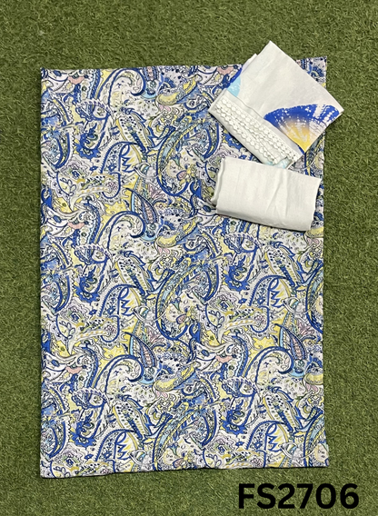 FS2706 | Pure Mal Cotton Suit | Casual wear  | Summer Suits | Regular  wear