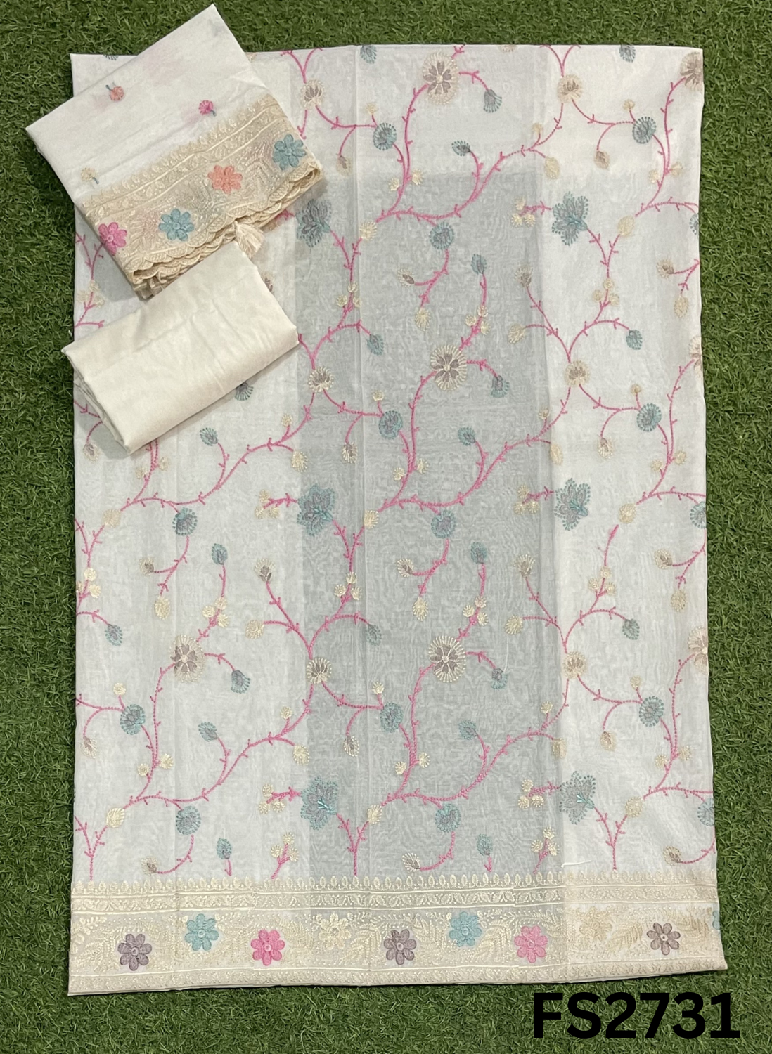 FS2731 | Pure Mal Chanderi Cotton Suit | Casual wear | Summer Suits | Regular  wear