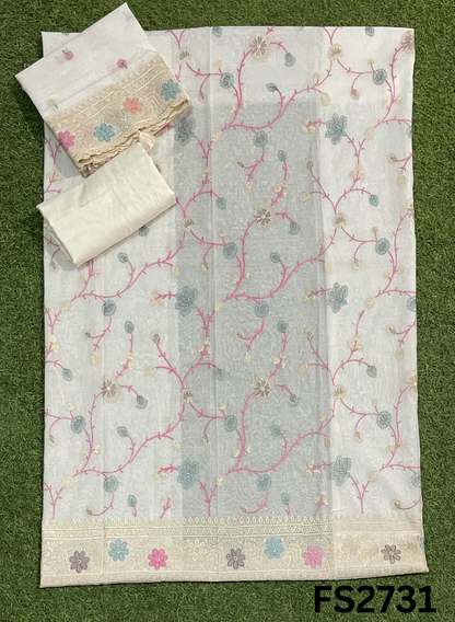 FS2731 | Pure Mal Chanderi Cotton Suit | Casual wear | Summer Suits | Regular  wear