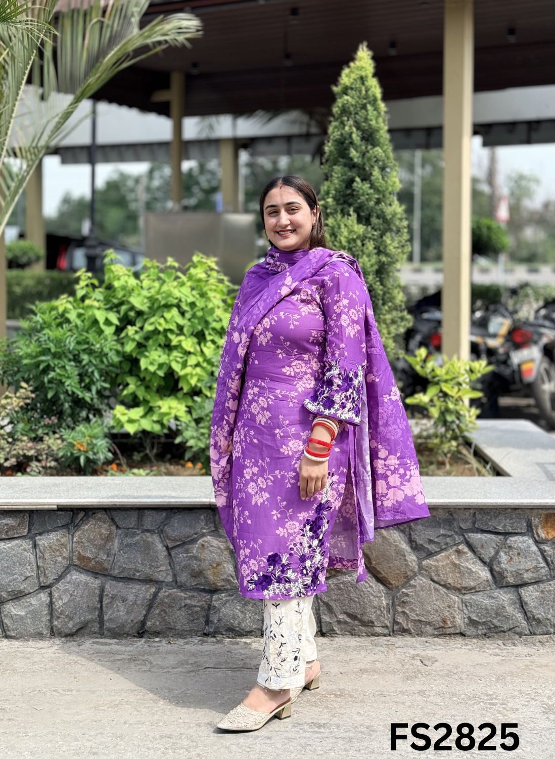 FS2825 |  Pure Mul-Cotton | Casual wear | Summer Suits | Regular  wear