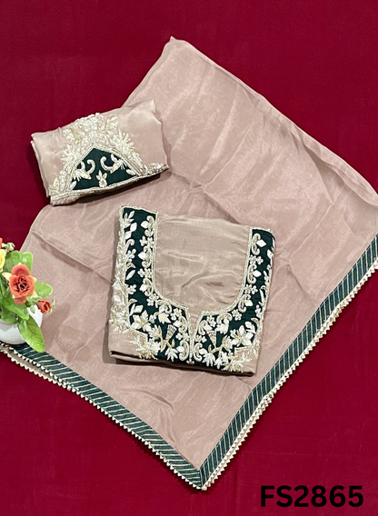 FS2865 | Raw Silk | Party Wear | Wedding | Jaggo | Festival