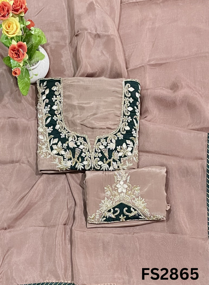 FS2865 | Raw Silk | Party Wear | Wedding | Jaggo | Festival