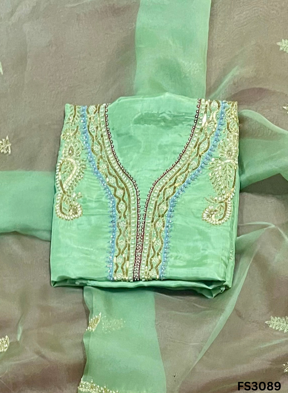 FS3089 | Raw Silk Sharara Suit | Party Wear | Wedding | Jaggo | Festival