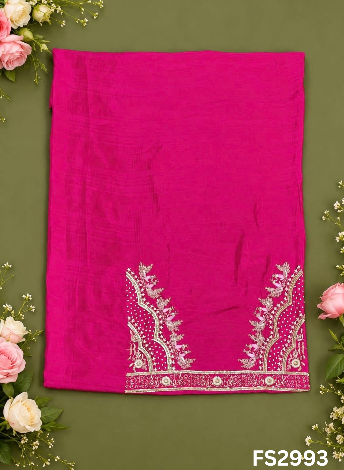 FS2993 | 3rd | Raw Silk Suit | Party Wear | Wedding | Jaggo | Festival | Contrast |