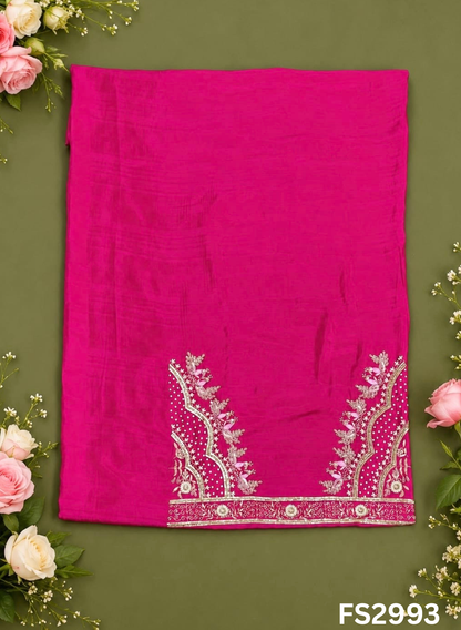FS2993 | 3rd | Raw Silk Suit | Party Wear | Wedding | Jaggo | Festival | Contrast |