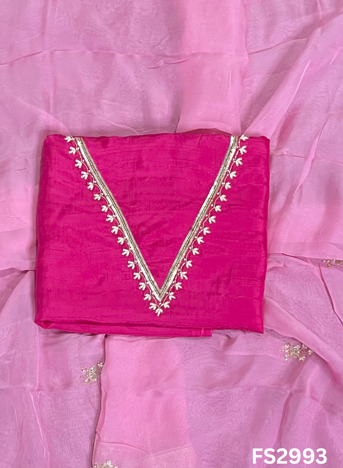 FS2993 | 3rd | Raw Silk Suit | Party Wear | Wedding | Jaggo | Festival | Contrast |