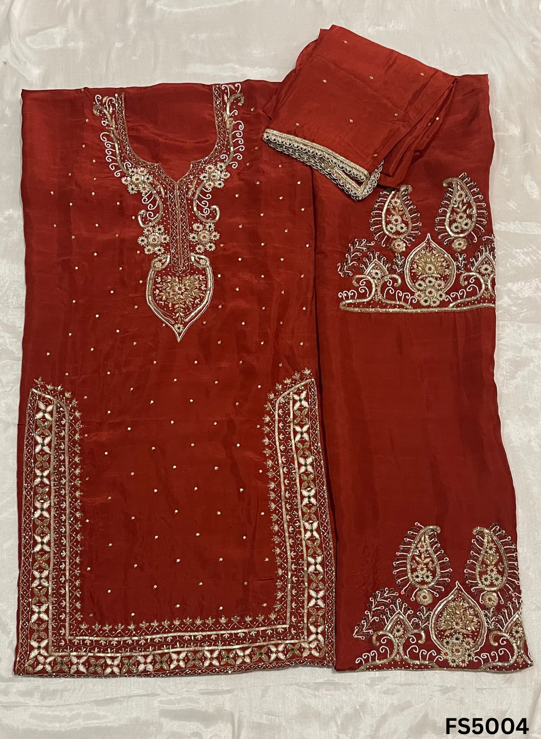 FS5004 | Raw Silk Suit | Party Wear | Ring Ceremony | Festival Suit |&nbsp;&nbsp;