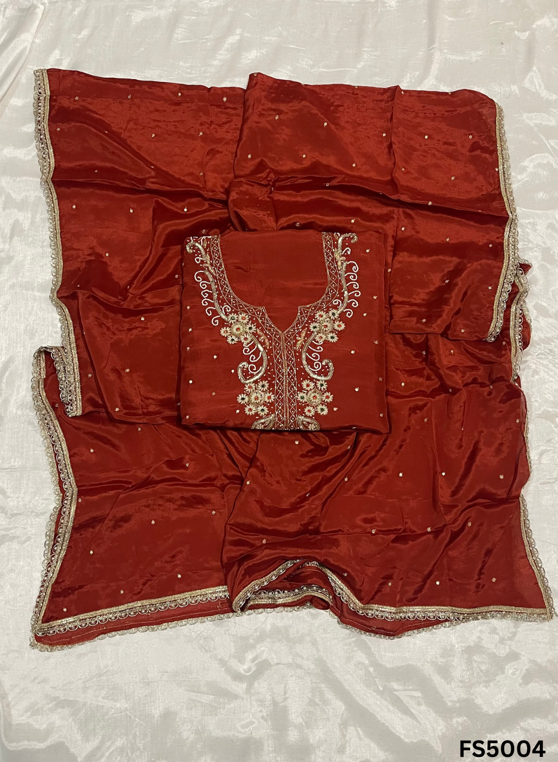 FS5004 | Raw Silk Suit | Party Wear | Ring Ceremony | Festival Suit |&nbsp;&nbsp;
