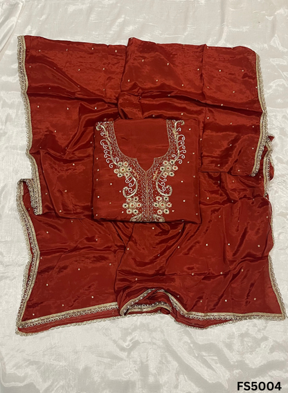 FS5004 | Raw Silk Suit | Party Wear | Ring Ceremony | Festival Suit |&nbsp;&nbsp;