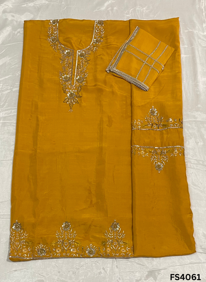 FS4061 | Raw Silk Suit | Party Wear | Ring Ceremony | Festival Suit | Allover Suit |