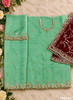 FS3090 |Raw Silk Suit  | Party Wear | Wedding | Jaggo | Festival | Contrast |