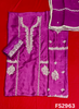 FS2963 | Raw Silk Suit | Party Wear | Wedding | Jaggo | Festival |