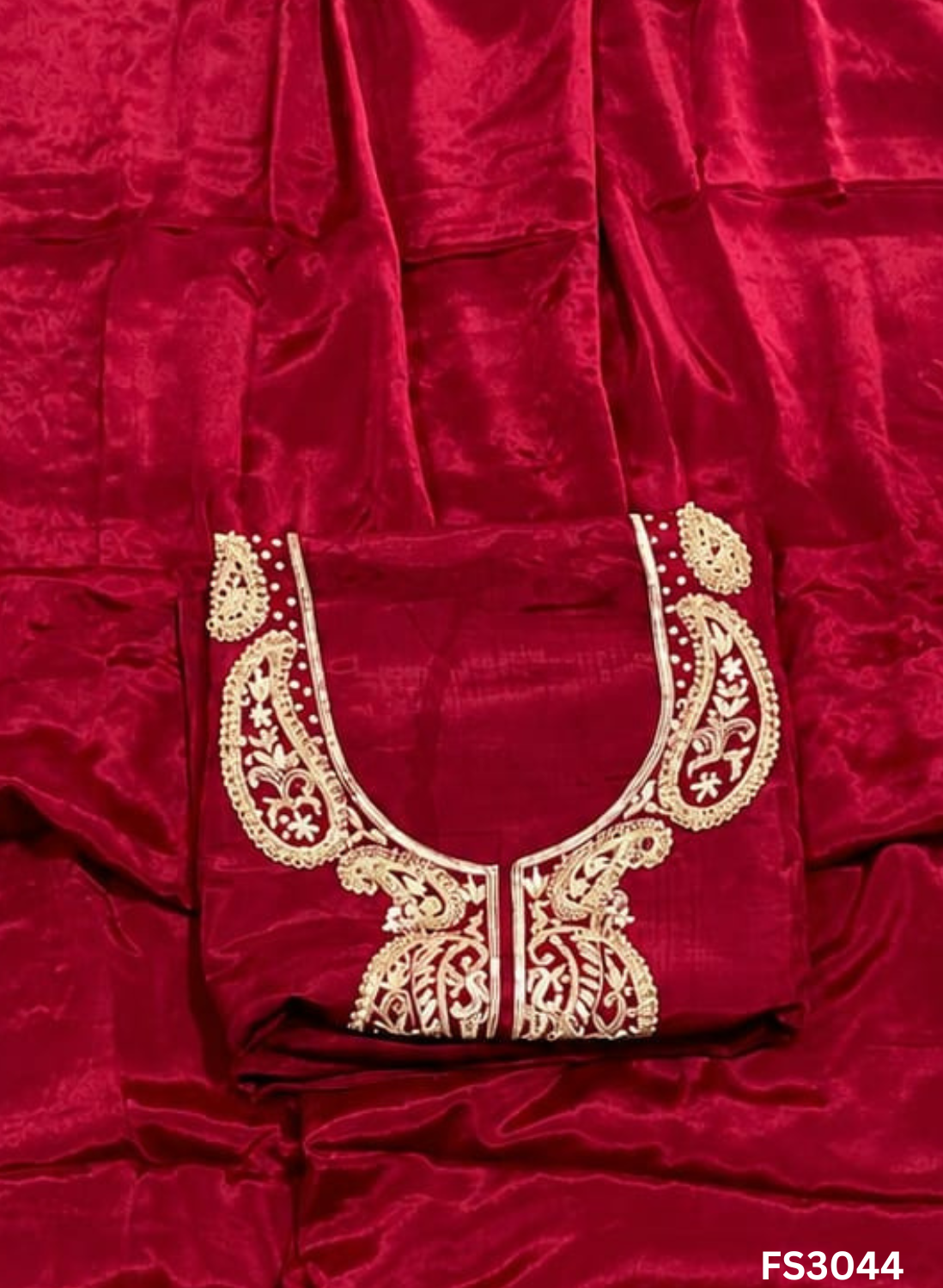 FS3044 | Raw Silk Suit |  |  Party Wear | Wedding | Jaggo | Festival |